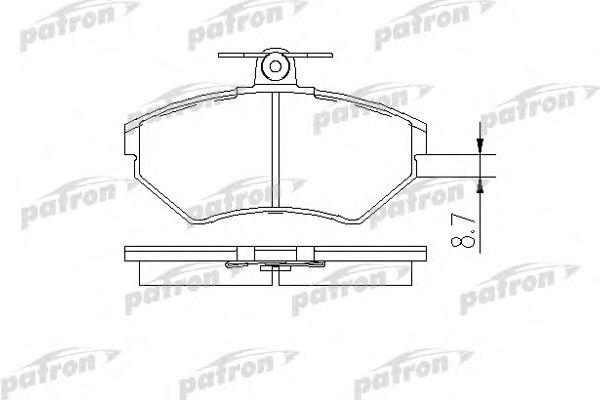 

КОЛОДКИ ТОРМОЗНЫЕ ДИСКОВЫЕ ПЕРЕДН AUDI: A4 95-00, A4 AVANT 95-01, VW: PASSAT 96-, PBP1289