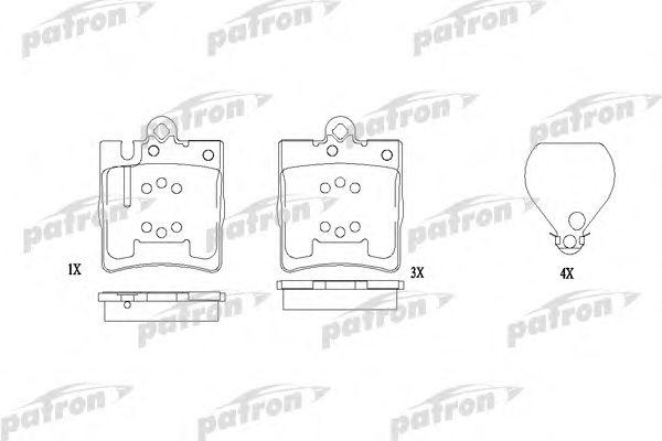 

КОЛОДКИ ТОРМОЗНЫЕ ДИСКОВЫЕ ЗАДН MERCEDES-BENZ: C CLASS T-MODEL 07-, C-CLASS 00-,, PBP1322
