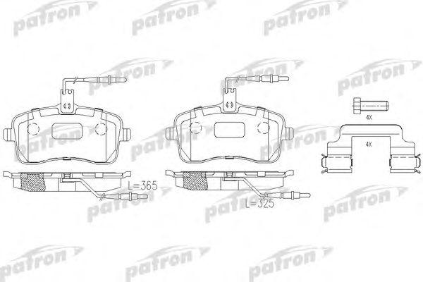 

КОЛОДКИ ТОРМОЗНЫЕ ДИСКОВЫЕ ПЕРЕДН PEUGEOT 407 04-, 407 SW 04-, PBP1725