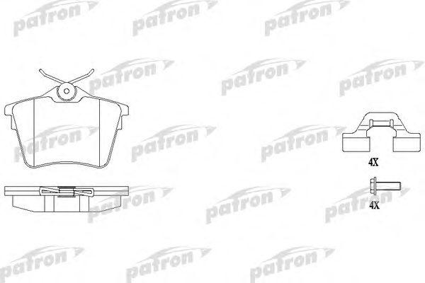 

КОЛОДКИ ТОРМОЗНЫЕ ДИСКОВЫЕ ЗАДН PEUGEOT 407 04-, 407 SW 04-, 407 КУПЕ 05-, 607 00-, PBP1727