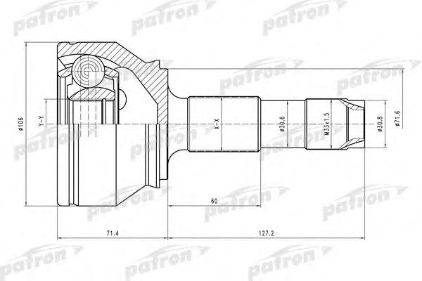 

ШРУС НАРУЖН К-КТ CITROEN: JUMPER 06-, FIAT: DUCATO 06-, PEUGEOT: BOXER 06-, PCV4598