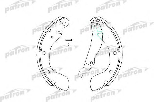

КОЛОДКИ ТОРМОЗНЫЕ БАРАБАННЫЕ CHEVROLET: NUBIRA СЕДАН 05-, DAEWOO: ESPERO 95-99,, PSP335