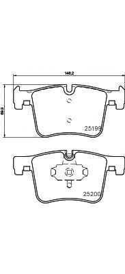 Тормозные колодки f20 f25 f30 2.0-3.0 fr