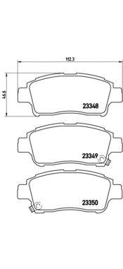 

КОЛОДКИ ТОРМОЗНЫЕ ДИСКОВЫЕ К-Т, TOYOTA ECHO SALOON (P1) 08/99-01/06 / TOYOTA PLATZ (NCP1, SCP1) 04, P83050