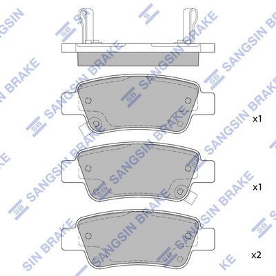 

КОЛОДКИ ТОРМОЗНЫЕ ЗАД HONDA CR-V III 07-, SP1568
