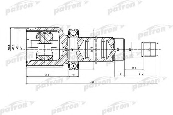 

ШРУС ВНУТР R К-КТ FORD FOCUS 98 - 04, FOCUS УНИВЕРСАЛ 99 - 04 1.6, PCV5036