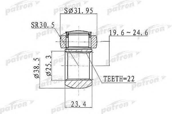 

ТРИПОД [Z 22, D 31.9MM] ALFA ROMEO 145/146, FIAT BRAVA/MAREA/MULTIPLA/PUNTO, PTD003