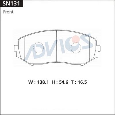 

КОЛОДКИ ТОРМОЗНЫЕ, SN131