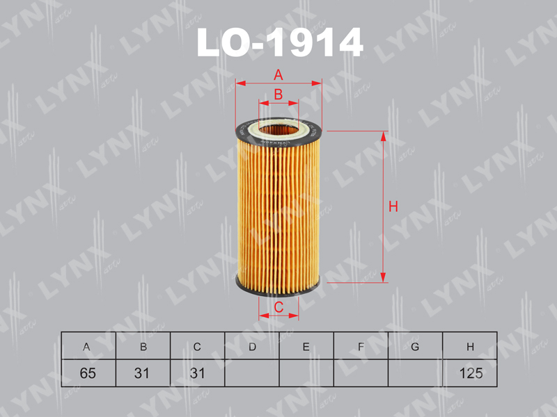 

ФИЛЬТР МАСЛЯНЫЙ VOVLO C30 2.0D 10-12 / S40 II 2.0D 10- / S60 II 2.0D-2.4D 10- / S80 II 2.0D-2.4D 10-, LO1914