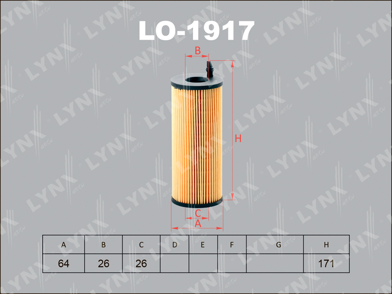 

ФИЛЬТР МАСЛЯНЫЙ BMW 1(E81-88) 2.0D 05-12 / 3(E90-93) 2.0D 05-11 / 5(E60/61) 2.0D 07-10 / 7(F01-04) 5, LO1917
