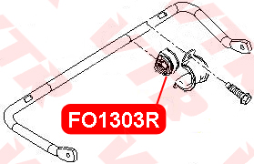 

ВТУЛКА СТАБИЛИЗАТОРА ЗАДНЕЙ ПОДВЕСКИ, FO1303R
