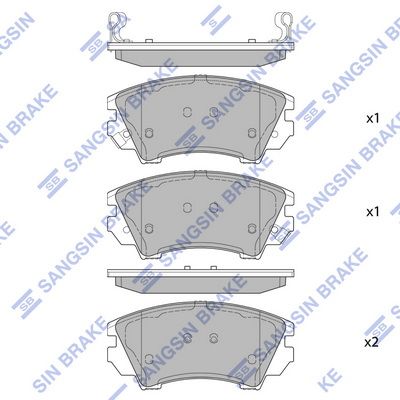 

КОЛОДКИ ТОРМОЗНЫЕ ПЕРЕДНИЕ SP2175, SP2175