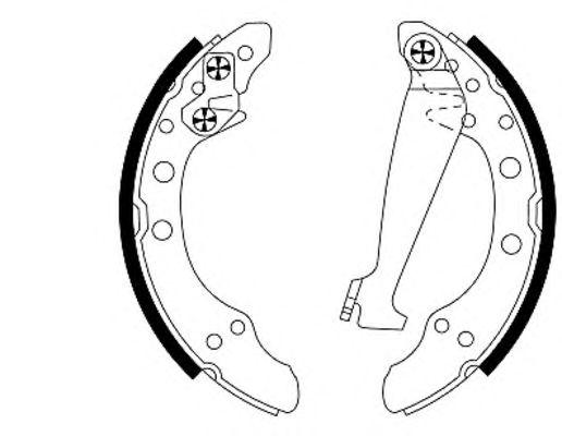 Колодки тормозные audi 80 89 89q 8a b3