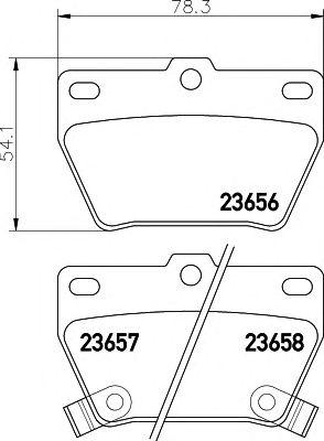 Комплект тормозных колодок, дисковый тормозdr dr 5 / toyota rav 4 ii (cla2_, xa2_, zca2_, aca2_)