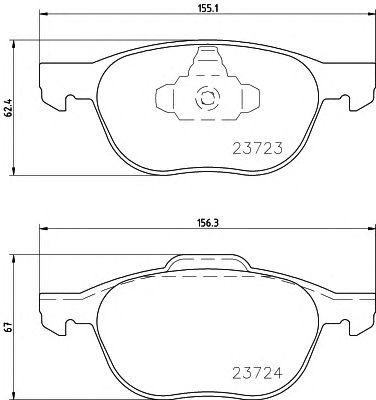 Комплект тормозных колодок, дисковый тормозford australia focus coupe (lt), focus hatchback (lt), fo