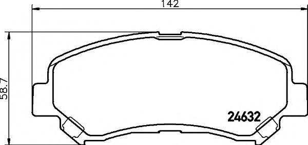 Комплект тормозных колодок, дисковый тормозnissan (dongfeng) qashqai / nissan qashqai / qashqai +2 (