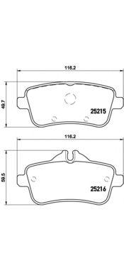 

КОЛОДКИ ТОРМОЗНЫЕ MERCEDES-BENZ GL-CLASS (X166) 07/12-12/15 / MERCEDES-BENZ GLE (W166) 04/15- / MER, P50100