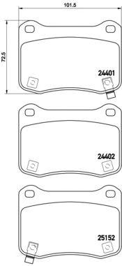 

КОЛОДКИ ТОРМОЗНЫЕ LEXUS IS II (E2) 08/05-04/13, P83134