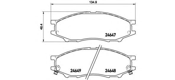 

КОЛОДКИ ТОРМОЗНЫЕ NISSAN (DFAC) SUNNY (N16) 06/03-12/07 / NISSAN ALMERA CLASSIC (B10) 03/06- / NISS, P56083