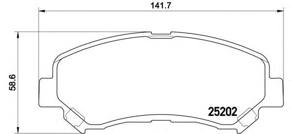 

КОЛОДКИ ТОРМОЗНЫЕ, NISSAN JUKE (F15) 06/10- / NISSAN MAXIMA VII (A35) 09/08- / NISSAN MAXIMA VIII (A36) 05/15- / NISSAN QASHQAI / QASHQAI +2 I (J10, NJ10) 12/06-04/14 / NISSAN X-TRAIL (T32) 10/13- / SUZUKI KIZASHI (FR) 10/10-, P79028