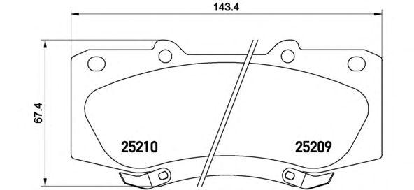 

КОЛОДКИ ТОРМОЗНЫЕ TOYOTA HILUX VII PICKUP (N1 N2 N3) 08/04- / TOYOTA HILUX VIII PICKUP (N1) 05/15, P83140