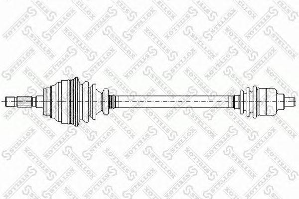 Привод правый 755mm abs, 22317 renault megane/scenic 1.9dci/dti 99