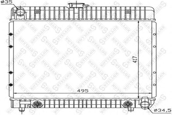 Радиатор системы охлаждения mb w123/w126 2.0-3.0d 76-85