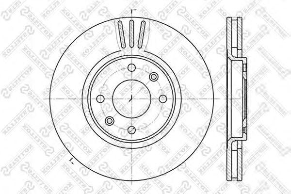 Диск тормозной передний citroen c5, peugeot 307 1.4-2.0hdi 00