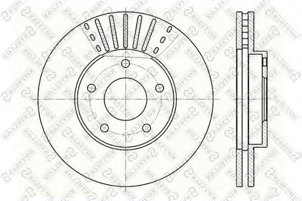 Диск тормозной передний nissan almera/primera 1.6-2.0/2.2d 00