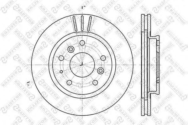 Диск тормозной передний mazda 626 1.8/2.0/2.2 87