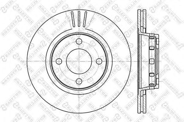 Диск тормозной передний audi 80 1.6-1.9tdi 01