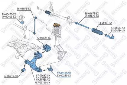 Опора шаровая ford focus 04/focus c-max 03, volvo s40/v50 04