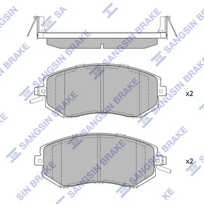 

КОЛОДКИ ТОРМОЗНЫЕ ПЕРЕДНИЕ SP1553, SP1553