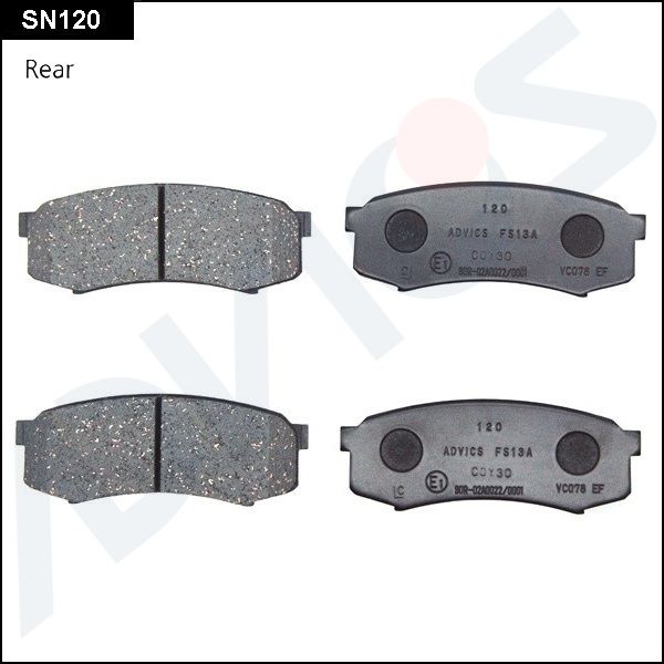 

КОЛОДКИ ТОРМОЗНЫЕ, SN120