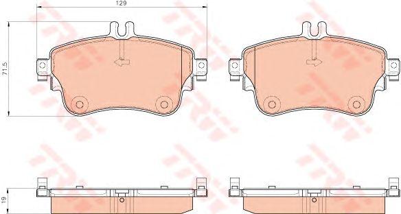 

КОЛОДКИ ДИСКОВЫЕ ПЕРЕДНИЕ \ MB W176/W246 180 11, GDB1933