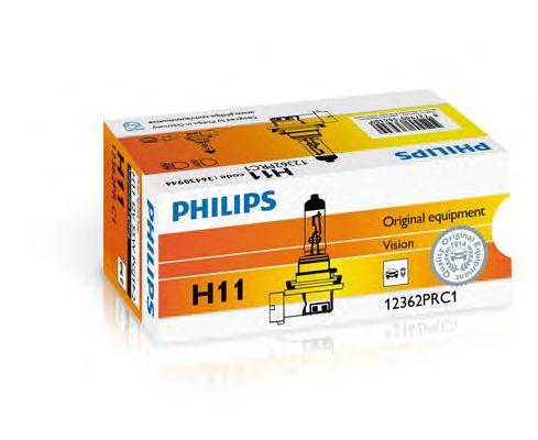 Лампа галогенная Philips Vision, H11 3200K, 5...