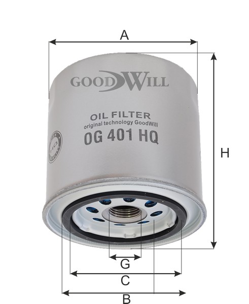 

ФИЛЬТР МАСЛЯНЫЙ ДВИГАТЕЛЯ, OG401HQ