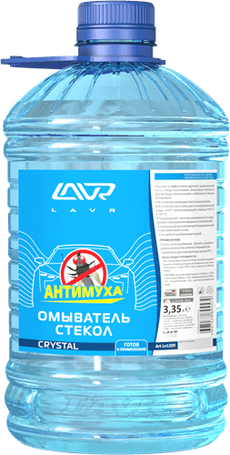

ОМЫВАТЕЛЬ СТЕКОЛ АНТИ-МУХА CRYSTAL LAVR GLASS WASHER ANTI FLY 3,35Л, LN1209