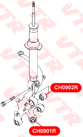 

САЙЛЕНТБЛОК ЦАПФЫ ЗАДНЕЙ ПОДВЕСКИ, CH0902R
