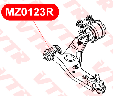 

САЙЛЕНТБЛОК РЫЧАГА ПЕРЕДНЕЙ ПОДВЕСКИ, MZ0123R