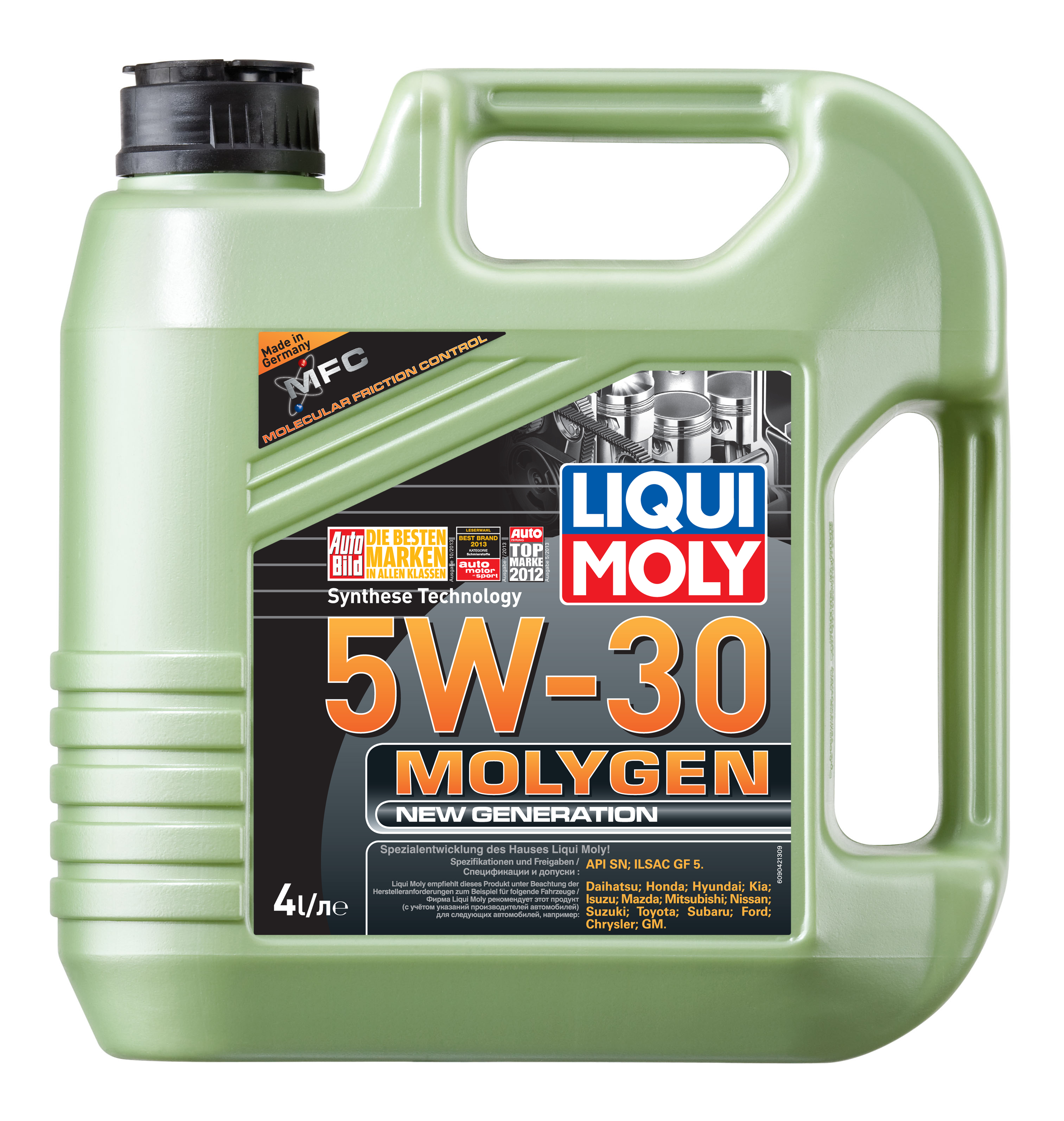 4l 5w-30 9042 liquimoly molygen new generation sp gf-6a нс-синт. мот.масло