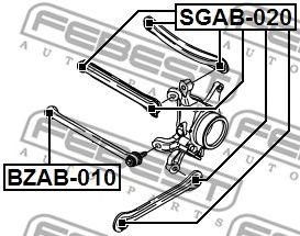 

САЙЛЕНТБЛОК SSANG YONG REXTON II 2006-, SGAB020