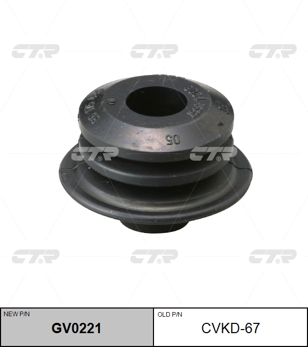 

РЕЗИНО ТЕХНИЧЕСКИЕ ИЗДЕЛИЯ CVKD67 / GV0221, CVKD67