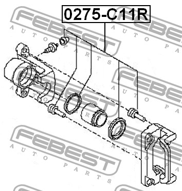 

РЕМКОМПЛЕКТ СУППОРТА ТОРМОЗНОГО ЗАД, 0275C11R