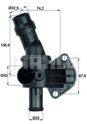 

ТЕРМОСТАТ AUDI A3. SEAT 04-10. SKODA OCTAVIA 04-., TI887