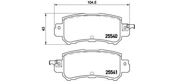 

КОЛОДКИ ТОРМОЗНЫЕ ДИСКОВЫЕ MAZDA (CHANGAN) CX-5 (KE) 11/11-09/17 / MAZDA CX-3 (DK) 01/15- / MAZDA C, P49047