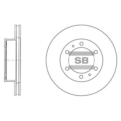 

ДИСК ТОРМОЗНОЙ SD4011, SD4011