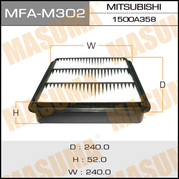 

ФИЛЬТР ВОЗДУШНЫЙ, MFAM302