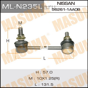 

СТОЙКА СТАБИЛИЗАТОРА ЛЕВАЯ, MLN235L