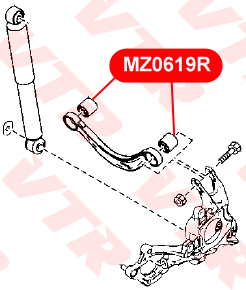 

САЙЛЕНТБЛОК ВЕРХНЕГО ПОПЕРЕЧНОГО РЫЧАГА, MZ0619R